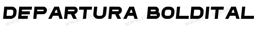 Departura BoldItalic字体转换